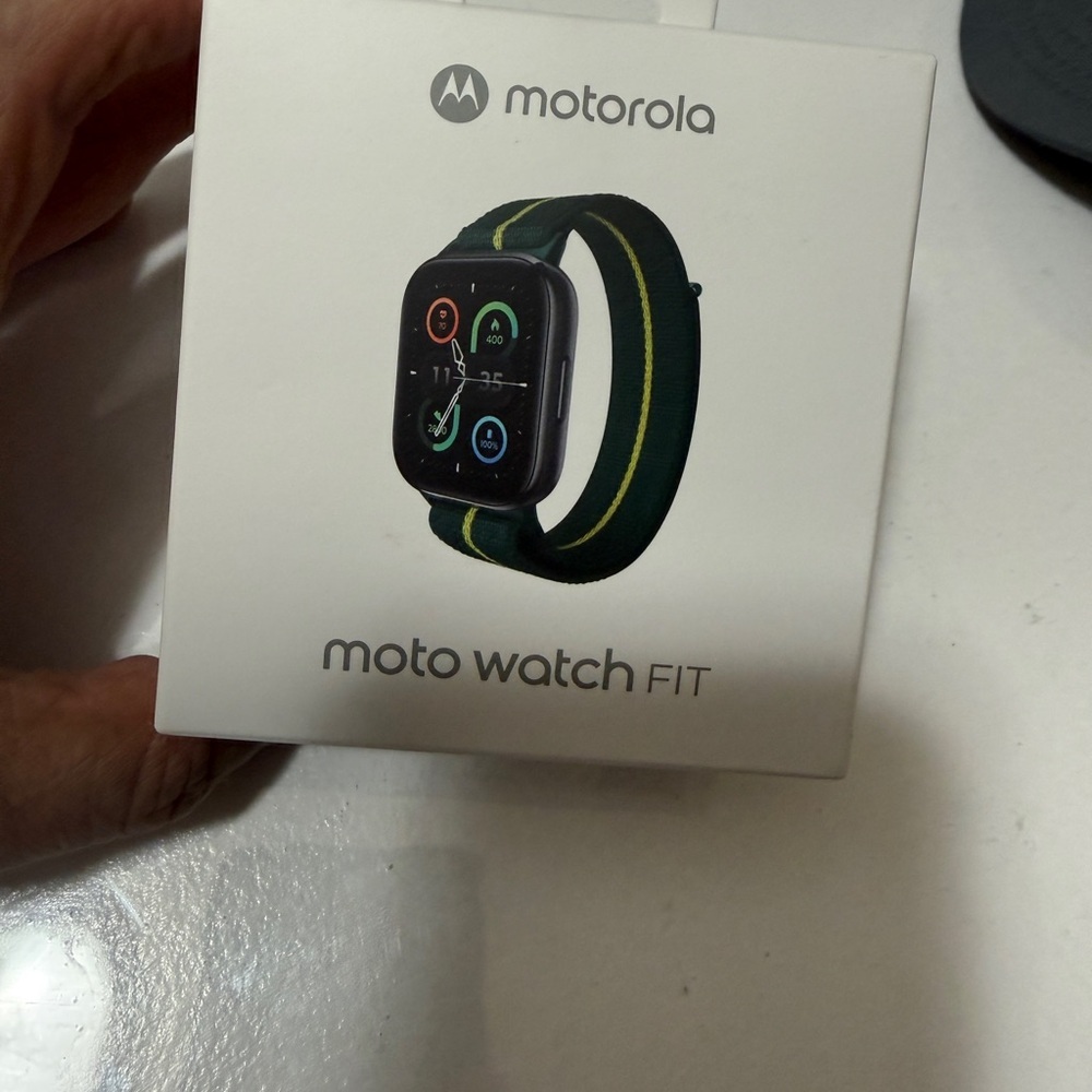 Motorola Moto Watch FIT - Black and Green never open new in the box